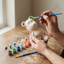 Load image into Gallery viewer, Ceramic Bear Figurine for Painting / DIY Creative Kit - ceramic for decorating - CozyHomeIdeas