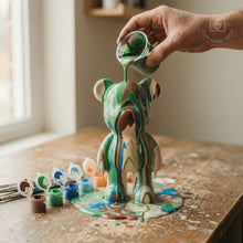 Load image into Gallery viewer, Ceramic Bear Figurine for Painting / DIY Creative Kit - ceramic for decorating - CozyHomeIdeas