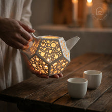 Load image into Gallery viewer, Dodecahedron Teapot Candle Holder - Candle holders - CozyHomeIdeas