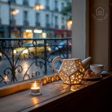 Load image into Gallery viewer, Dodecahedron Teapot Candle Holder - Candle holders - CozyHomeIdeas