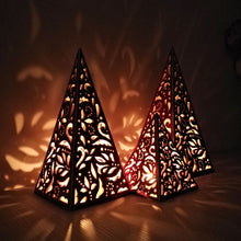 Load image into Gallery viewer, Handmade candle holder is the best Christmas gift. Candle holder is made out of ceramic and hand-carved to perfection. Ceramic candle holder will bring coziness to any room decor. Ceramic candle holder is essential for decorating any household.