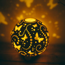 Load image into Gallery viewer, Handmade candle holder is the best wedding gift. Candle holder is made out of ceramic and hand-carved to perfection. Ceramic candle holder will bring coziness to any room in the house. Ceramic candle holder is essential for decorating any household.