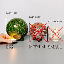 Load image into Gallery viewer, Handmade candle holder is the best wedding gift. Candle holder is made out of ceramic and hand-carved to perfection. Ceramic candle holder will bring coziness to any room in the house. Ceramic candle holder is essential for decorating any household.