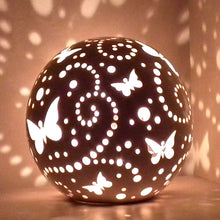 Load image into Gallery viewer, Handmade candle holder is the best wedding gift. Candle holder is made out of ceramic and hand-carved to perfection. Ceramic candle holder will bring coziness to any room in the house. Ceramic candle holder is essential for decorating any household.