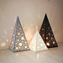 Load image into Gallery viewer, Handmade candle holder is the best wedding gift. Candle holder is made out of ceramic and hand-carved to perfection. Ceramic candle holder will bring coziness to any room in the house. Ceramic candle holder is essential for decorating any household.