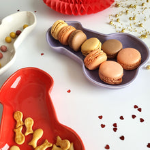 Load image into Gallery viewer, These colorful penis-shaped plates will brighten up a bachelorette/hen party or add playfulness to a gay bachelor party. Ceramic penis plate for adult's birthday party decor or bachelorette final fiesta sexy party supplies.