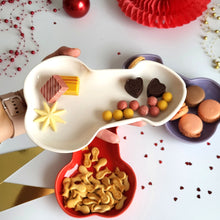 Load image into Gallery viewer, These colorful penis-shaped plates will brighten up a bachelorette/hen party or add playfulness to a gay bachelor party. Ceramic penis plate for adult's birthday party decor or bachelorette final fiesta sexy party supplies.