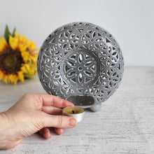 Load image into Gallery viewer, Ceramic candle holder unique home decor. Tea light holder perfect as a birthday gift for wife or husband.