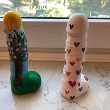 Load image into Gallery viewer, Blank ceramic penis for bachelorette or hen party decorations. Paint and sip coloring games for adults. This ceramic penis blank is sure to get the party started and make the best kind of raucous memories at gay bachelor, bridal shower or girl night party!