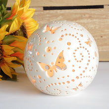 Load image into Gallery viewer, Handmade candle holder is the best wedding gift. Candle holder is made out of ceramic and hand-carved to perfection. Ceramic candle holder will bring coziness to any room in the house. Ceramic candle holder is essential for decorating any household.