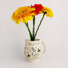 Load image into Gallery viewer, Handmade candle holder is the best wedding gift. Candle holder is made out of ceramic and hand-carved to perfection. Ceramic candle holder will bring coziness to any room in the house. Ceramic candle holder is essential for decorating any household.