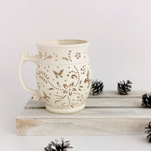 Load image into Gallery viewer, Handmade candle holder is the best wedding gift. Candle holder is made out of ceramic and hand-carved to perfection. Ceramic candle holder will bring coziness to any room in the house. Ceramic candle holder is essential for decorating any household.