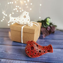 Load image into Gallery viewer, This pair of beautiful wedding cake toppers will add a classy finishing touch to your cake! The elegant cake toppers represent a pair of love birds or white doves. These cake toppers will decorate not only your wedding cake but also your home.