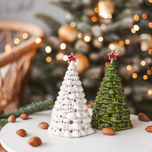 Load image into Gallery viewer, Handmade candle holder is the best Christmas gift. Candle holder is made out of ceramic and hand-carved to perfection. Ceramic candle holder will bring coziness to any room decor. Ceramic candle holder is essential for decorating any household.