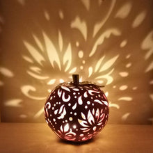 Load image into Gallery viewer, Handmade candle holder is the best wedding gift. Candle holder is made out of ceramic and hand-carved to perfection. Ceramic candle holder will bring coziness to any room in the house. Ceramic candle holder is essential for decorating any household.