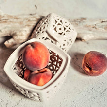 Load image into Gallery viewer, Handmade candle holder is the best wedding gift. Candle holder is made out of ceramic and hand-carved to perfection. Ceramic candle holder will bring coziness to any room in the house. Ceramic candle holder is essential for decorating any household.