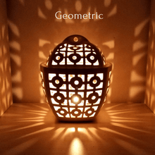 Load image into Gallery viewer, Handmade candle holder is the best wedding gift. Candle holder is made out of ceramic and hand-carved to perfection. Ceramic candle holder will bring coziness to any room in the house. Ceramic candle holder is essential for decorating any household.