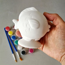 Load image into Gallery viewer, Craft Kit for Kids, Gnome Figurine, Homemade Crafts, Paint your Own, Make Your Own, Ceramic Painting, Gnome Patterns, paint kit, pottery painting, diy painting kit, ready to paint, diy craft kit, easter gnomes, super boy, t-rex, tyrannosaurus, stegosaurus, brontosaurus, a cat, boy, girl, fish, unicorn
