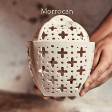 Load image into Gallery viewer, Handmade candle holder is the best wedding gift. Candle holder is made out of ceramic and hand-carved to perfection. Ceramic candle holder will bring coziness to any room in the house. Ceramic candle holder is essential for decorating any household.