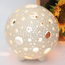 Load image into Gallery viewer, Handmade candle holder is the best wedding gift. Candle holder is made out of ceramic and hand-carved to perfection. Ceramic candle holder will bring coziness to any room in the house. Ceramic candle holder is essential for decorating any household.