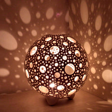 Load image into Gallery viewer, Handmade candle holder is the best wedding gift. Candle holder is made out of ceramic and hand-carved to perfection. Ceramic candle holder will bring coziness to any room in the house. Ceramic candle holder is essential for decorating any household.