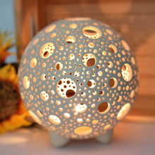 Load image into Gallery viewer, Handmade candle holder is the best wedding gift. Candle holder is made out of ceramic and hand-carved to perfection. Ceramic candle holder will bring coziness to any room in the house. Ceramic candle holder is essential for decorating any household.