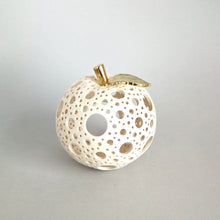Load image into Gallery viewer, Candle Holder "Apple with Golden Leaf" - Candle holders - CozyHomeIdeas