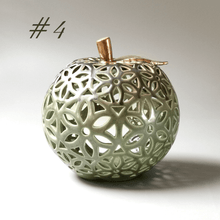 Load image into Gallery viewer, Candle Holder "Apple with Golden Leaf" - Candle holders - CozyHomeIdeas