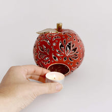Load image into Gallery viewer, Candle Holder "Apple with Golden Leaf" - Candle holders - CozyHomeIdeas