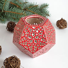 Load image into Gallery viewer, Candle Holder "Red Dodecahedron" - Candle holders - CozyHomeIdeas