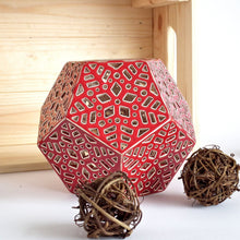 Load image into Gallery viewer, Candle Holder "Red Dodecahedron" - Candle holders - CozyHomeIdeas