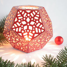 Load image into Gallery viewer, Candle Holder "Red Dodecahedron" - Candle holders - CozyHomeIdeas