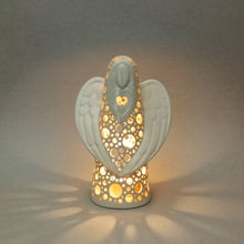 Load image into Gallery viewer, Handmade candle holder is the best wedding gift. Candle holder is made out of ceramic and hand-carved to perfection. Ceramic candle holder will bring coziness to any room in the house. Ceramic candle holder is essential for decorating any household.