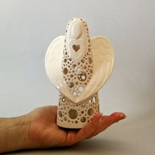 Load image into Gallery viewer, Handmade candle holder is the best wedding gift. Candle holder is made out of ceramic and hand-carved to perfection. Ceramic candle holder will bring coziness to any room in the house. Ceramic candle holder is essential for decorating any household.
