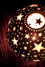 Load image into Gallery viewer, Handmade candle holder is the best Christmas gift. Candle holder is made out of ceramic and hand-carved to perfection. Ceramic candle holder will bring coziness to any room decor. Ceramic candle holder is essential for decorating any household.