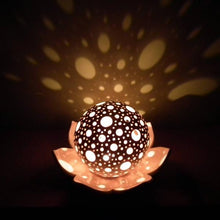 Load image into Gallery viewer, Handmade candle holder is the best wedding gift. Candle holder is made out of ceramic and hand-carved to perfection. Ceramic candle holder will bring coziness to any room in the house. Ceramic candle holder is essential for decorating any household.