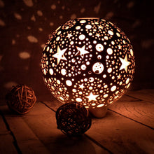 Load image into Gallery viewer, Handmade candle holder is the best Christmas gift. Candle holder is made out of ceramic and hand-carved to perfection. Ceramic candle holder will bring coziness to any room decor. Ceramic candle holder is essential for decorating any household.