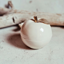 Load image into Gallery viewer, Ceramic Bowl "Apple" with Golden Leaf - Ceramic Bowl - CozyHomeIdeas