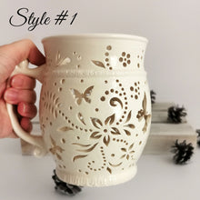 Load image into Gallery viewer, Ceramic Candle Holder / Vase with Handle - Candle holder - CozyHomeIdeas