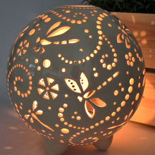 Load image into Gallery viewer, Handmade candle holder is the best wedding gift. Candle holder is made out of ceramic and hand-carved to perfection. Ceramic candle holder will bring coziness to any room in the house. Ceramic candle holder is essential for decorating any household.