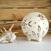 Load image into Gallery viewer, Handmade candle holder is the best wedding gift. Candle holder is made out of ceramic and hand-carved to perfection. Ceramic candle holder will bring coziness to any room in the house. Ceramic candle holder is essential for decorating any household.