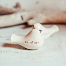 Load image into Gallery viewer, This pair of beautiful wedding cake toppers will add a classy finishing touch to your cake! The elegant cake toppers represent a pair of love birds or white doves. These cake toppers will decorate not only your wedding cake but also your home.