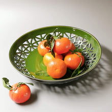 Load image into Gallery viewer, Hand - Carved Ceramic Fruit Plate - Ceramic Plate - CozyHomeIdeas