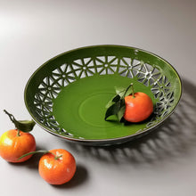 Load image into Gallery viewer, Hand - Carved Ceramic Fruit Plate - Ceramic Plate - CozyHomeIdeas