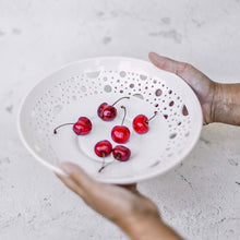 Load image into Gallery viewer, Hand - Carved Ceramic Serving Plates - Ceramic Plate - CozyHomeIdeas