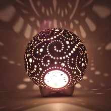 Load image into Gallery viewer, Handmade candle holder is the best wedding gift. Candle holder is made out of ceramic and hand-carved to perfection. Ceramic candle holder will bring coziness to any room in the house. Ceramic candle holder is essential for decorating any household.