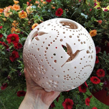 Load image into Gallery viewer, Handmade candle holder is the best wedding gift. Candle holder is made out of ceramic and hand-carved to perfection. Ceramic candle holder will bring coziness to any room in the house. Ceramic candle holder is essential for decorating any household.