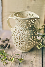 Load image into Gallery viewer, Handmade candle holder is the best wedding gift. Candle holder is made out of ceramic and hand-carved to perfection. Ceramic candle holder will bring coziness to any room in the house. Ceramic candle holder is essential for decorating any household.