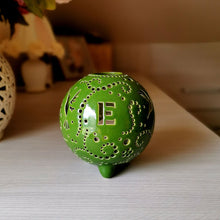 Load image into Gallery viewer, Handmade candle holder is the best wedding gift. Candle holder is made out of ceramic and hand-carved to perfection. Ceramic candle holder will bring coziness to any room in the house. Ceramic candle holder is essential for decorating any household.