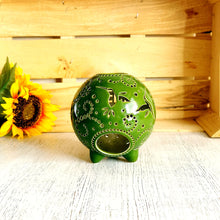 Load image into Gallery viewer, Handmade candle holder is the best wedding gift. Candle holder is made out of ceramic and hand-carved to perfection. Ceramic candle holder will bring coziness to any room in the house. Ceramic candle holder is essential for decorating any household.